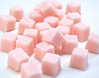 Rose Petal Flavored Sugar Cubes, Tea Party, Champagne Toast, High Tea, Mad Hatter Tea Party, Favors, Coffee, Pink Sugar Cubes, Baby Shower