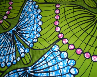 Vlisco African Wax Print, by the Half Yard