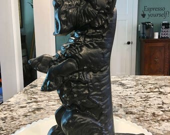 Cast Iron Scottie Dog Doorstop//West Highland Terrier Bookend//Figural Doorstop//Large Doorstop//Vintage Doorstop