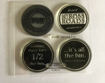 Close to my Heart Stamps,Genuine Fun,Travel Stamps
