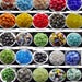 1/2" Glass Medium COLORADO River Rock 25 pieces Pebbles Dots Spectrum System 96 COE Glass Blobs Gems Nuggests Great Colors & Patterns Choice