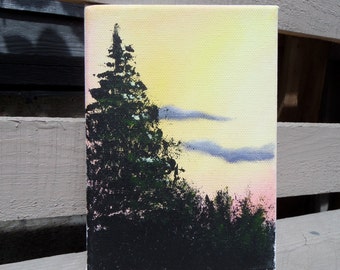 Sunset Landscape Painting