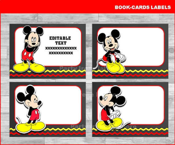 mickey mouse school label name label name tag sticker