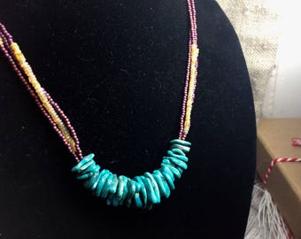 Turquoise and Opal necklace