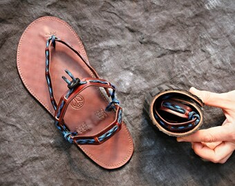 Barefoot Flexible Leather Sandals - Harmony
