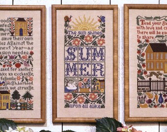 Summer Samplers by Prairie Schooler Counted Cross Stitch Pattern/Chart