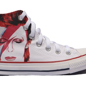 David Bowie custom converse / custom shoes / sneakers