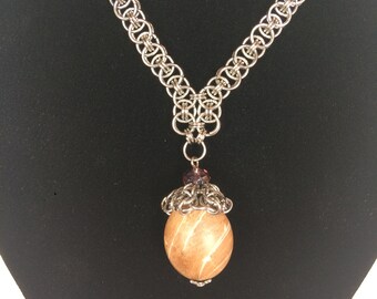 Stainless steel pendant necklace