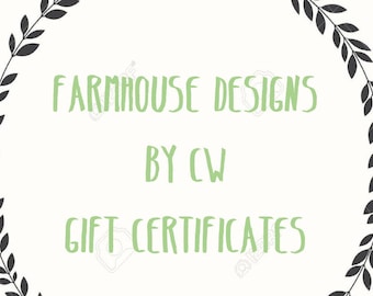 Gift Certificates with 10% off discount code