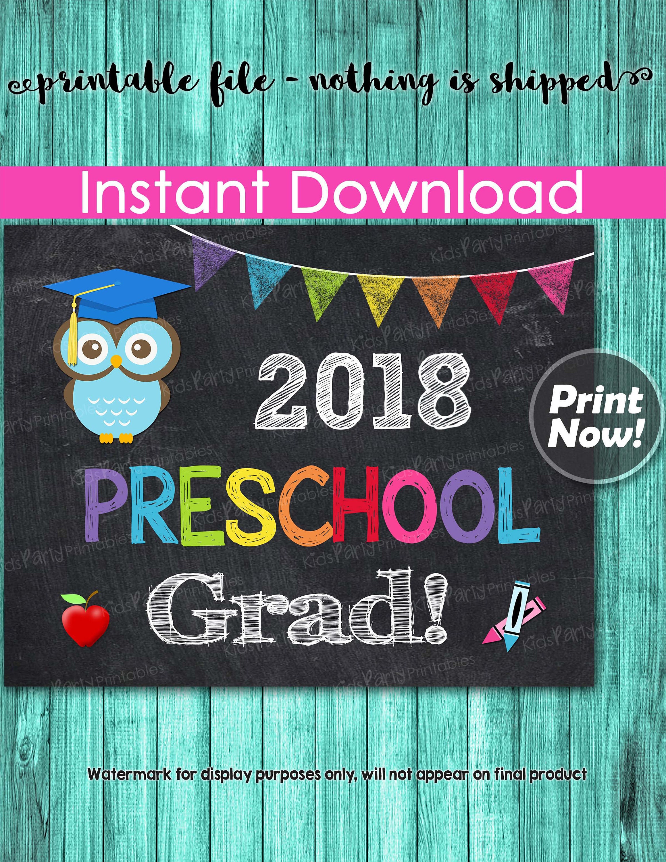 preschool graduation banner