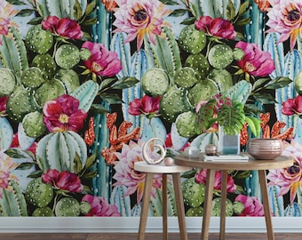 Cactus wallpaper | Etsy