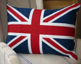 Polycotton Union Jack Cushion COVER