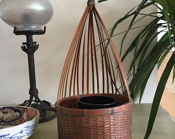 Japanese Handwoven Basket ( Hanakago )