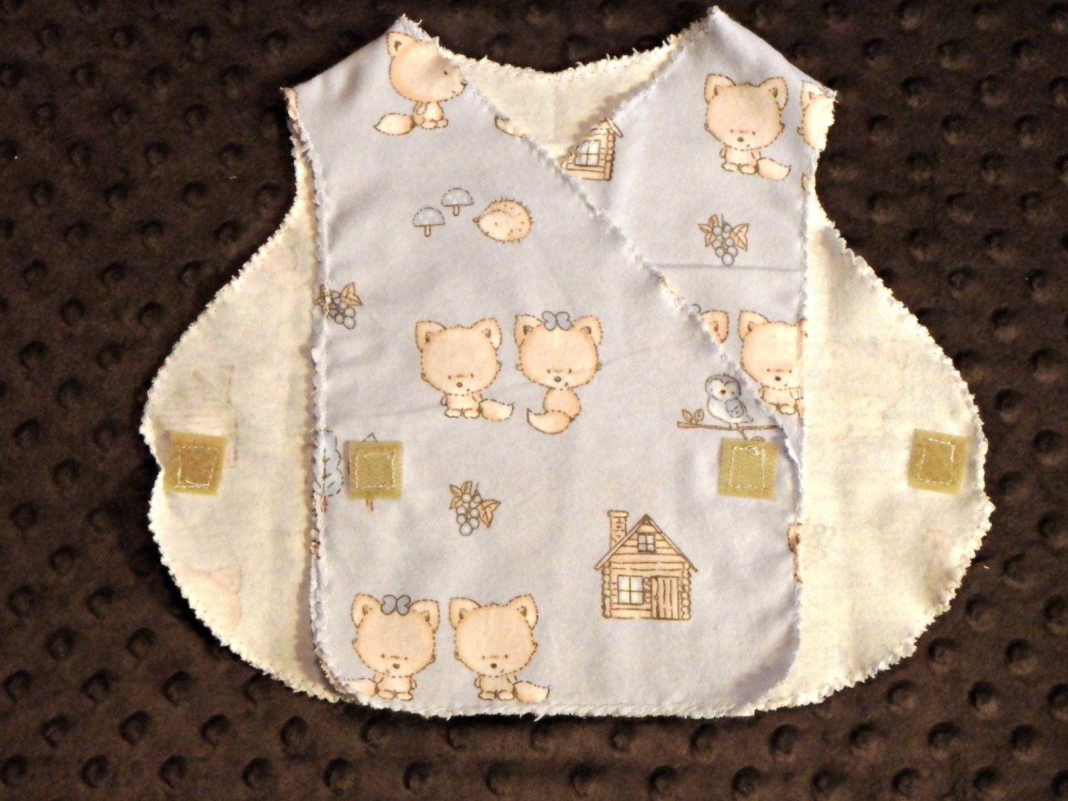 MICRO Preemie Hospital Gown Flannel NICU Approved Gown 35