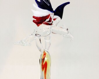 Patriotic USA Eagle Glass Pen - Ballpoint
