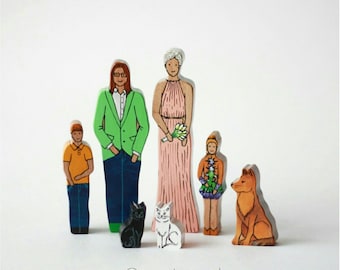 Your family miniature wooden toys
