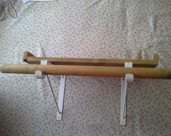 Handmade Wooden wall Shelves with brackets, 16-20x5-10x5-10