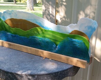 Stained Glass Shelf Art