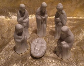 Ceramic Christmas Nativity Scene.