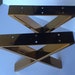 16" Modern X Furniture Leg, Coffee Table Leg, Metal Leg, Chrome 2pc DIY Made Easy, Flexible & Affordable