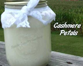 Cashmere Petals Soy Candle in 16 oz Jar