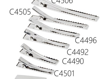 20PCS Nickle Color Alligator Hair Clips,Metal Hair Clip, Hair Bow