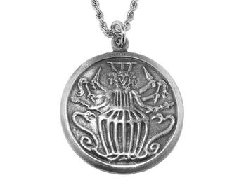 Hekate (Hecate) Pagan Greek Pendant (Dark Triple Goddess) Necklace