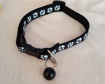 Puppy Collar / Dog Collar / XS / Quatrefoil / Gray / Grey