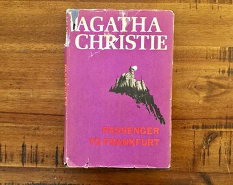 1970 Passenger To Frankfurt by Agatha Christie Hardcover Book with Dust Jacket / Dodd, Mead and Company / Book Club Edition / Mystery