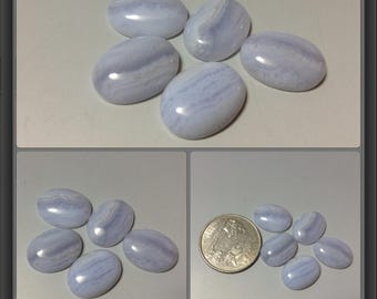 Blue Lace Agate Cabochon 12x16mm