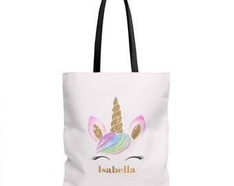 Personalized Unicorn Tote Bag Unicorn Bag Personalized Tote Unicorn Tote Bag Unicorn Gift Unicorn Tote Personalised Bag Personalised Unicorn