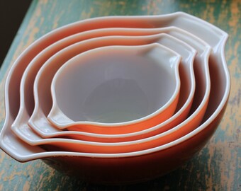 1979 Pyrex Autumn Harvest Cinderella Mixing Bowls