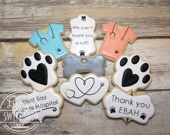Vet Cookies - Veterinarian Cookies - Vet School Cookies - Animal Cookies - Animal Lover - Doctor Cookies