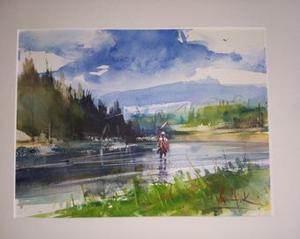 George Van Hook Water Color original painting