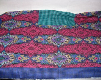Large vintage Tweedvale scarf Rayon made in Scotland square