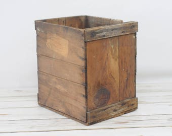 Tall Vintage Wood Shipping Crate Vintage Wood Crate Wood Box