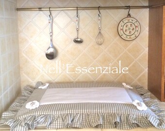 Shabby Chic Grey Stove cover