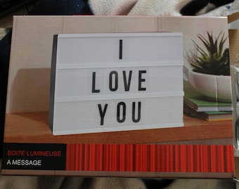 Boite à message lumineuse