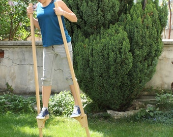 Wooden Stilts for children, Wooden Legs, Gift for Kids, Wooden Hooks, Eco friendly kids toy