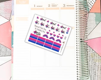 SS029 // Bisexual Pride // Planner Stickers
