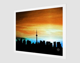 Toronto Skyline Orange & Blue