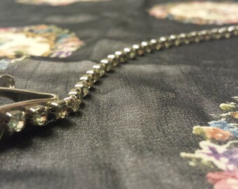 1950s rhinestone sweater clip
