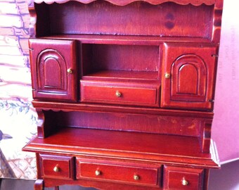 Mini Furniture Scale 1 Or 12 Early American Hutch Dinning Room Piece Sideboard Could Be Desk Mini Furniture Scale 1 Or 12 Early American Hutch Dinning Room Piece Sideboard Could Be Desk