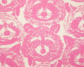 Alexander Henry - Rocky Raccoon - #8437A - Pink