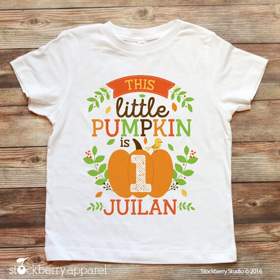 Items similar to Little Pumpkin First Birthday Shirt - Fall First ...