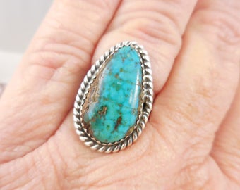 Native American Turquoise Sterling Silver Ring