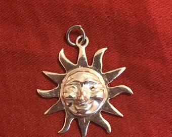 Sun Smiling Face Pendant