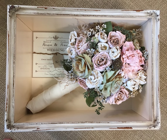 Floral Preservation for Wedding Bouquets in Shadow Box Local