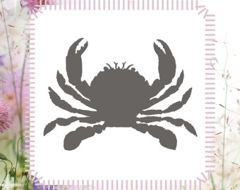 Crab stencil | Etsy