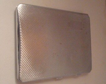 Vintage Silver tone British cigarette case